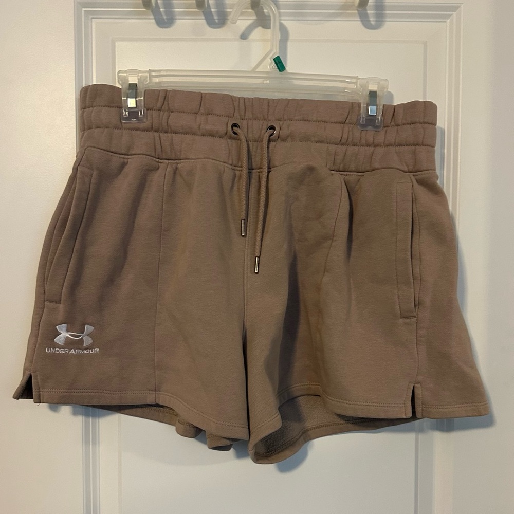 Under Armour Women's Taupe Drawstring Athletic Shorts